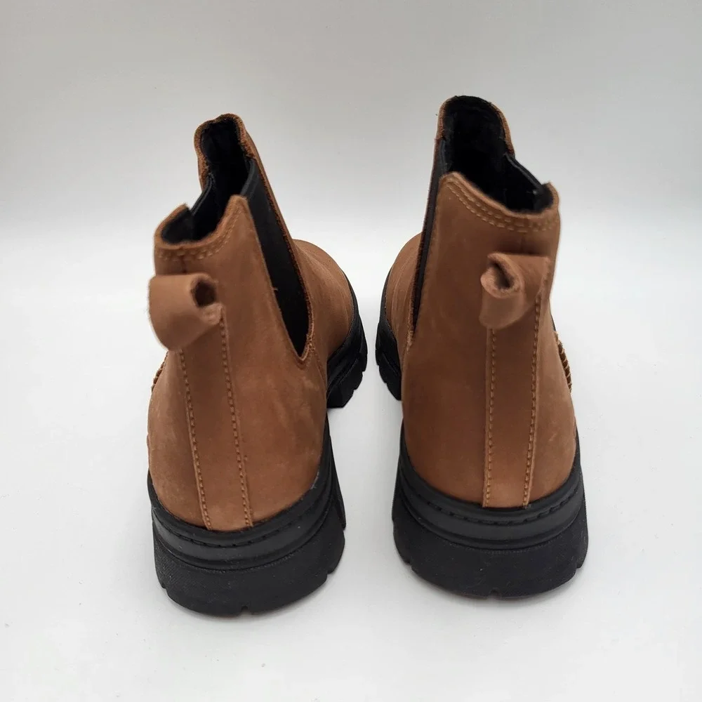 Ugg Kids Big Girls Size 4‎ Brown Suede Leather Slip On Boots